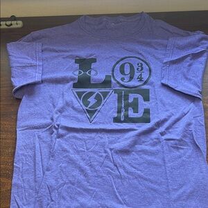 Men's Purple Harry Potter Graphic Tee